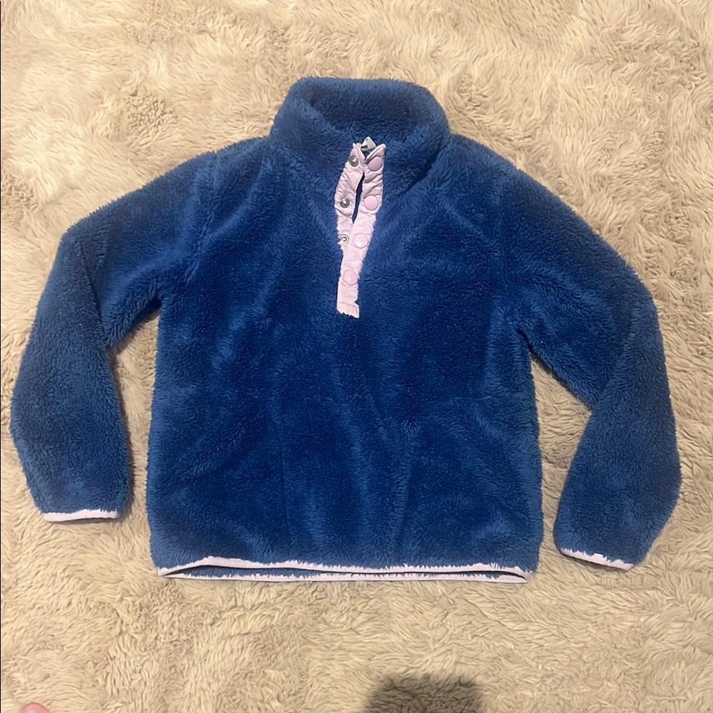 JCrew Crewcuts Teddy Bear Quarter-Zip Sweatshirt 🧸